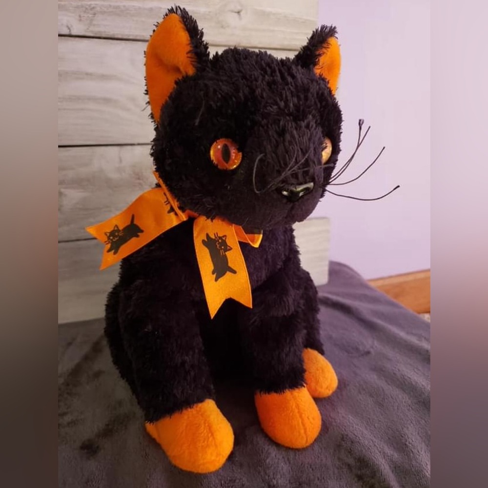RETIRED Ty Beanie Baby Fraidy Cat 10” Plush